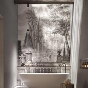 Karman LED-riippuvalaisin ulos Ikonika, musta, Ø 40 cm, IP55