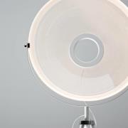 Stilnovo LED-lattiavalaisin Demi Moon, valkoinen, korkeus 196 cm