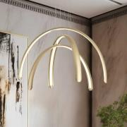 LED-riippuvalaisin Megan, pituus 60 cm, kultainen, 3-lamppuinen.