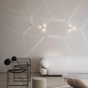 Karman LED-seinävalaisin RAINBOW, valkoinen, Ø 18 cm, muovi