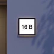 Prios Darui -LED-ulkoseinälamppu, talonnumerosarja