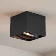 Arcchio Michonne kattokeilavalaisin, musta, 14,5 cm