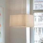 Kwadro-riippuvalaisin, beige, 40 x 40 cm, veluurikangas