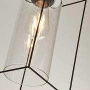 Vesperon riippuvalaisin, läpinäkyvä, lasi, 3-lamppuinen, 75 cm