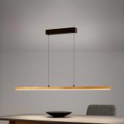 LED-riippuvalaisin Shine-Wood, pituus 141 cm, tammi/musta CCT