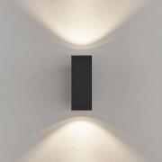 LED-ulkoseinälamppu ShoreLine Pro Square up/down, tummanharmaa