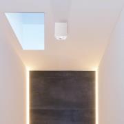 Kattospotti Bengala, kulmikas, valkoinen, alumiini, GU10, kääntyvä