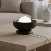 Pöytävalaisin Ozzy LN1, musta, teräs/lasi, korkeus 13 cm, G9