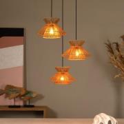 Tasman-riippuvalaisin, pituus 61 cm, luonnonväri, paperi, 3-lamppuinen...