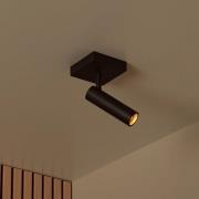 Kattokohdevalo Grado, pituus 10 cm, musta, metalli