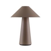Globen Lighting Cannes-akkupöytävalaisin, ruskea, 26 cm, IP44