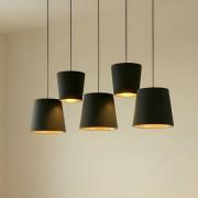 Lucande Thamila -riippuvalo, musta, kulta, rauta