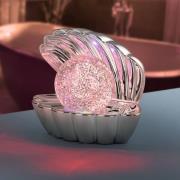 LED-pöytävalaisin Shelly, kromivärinen, muovi, 18 cm, RGB