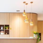 SEGULA riippuvalaisin Flow, öljytty tammi, E27