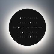 LED-seinävalaisin BLADE O'CLOCK, musta, Ø 59 cm Metallinen seinäkello