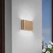 LED-seinävalaisin Semi M, alumiini, kulta, pituus 17,5 cm