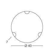 Kolarz seinälamppu Nonna, Ø 40 cm, kukka kultainen, lasi