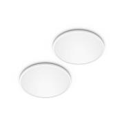 Philips LED SuperSlim 2 kpl valkoinen IP44 Ø 25 cm 2700 K