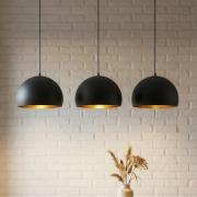 Lindby Riippuvalaisin Tarjei, pituus 120cm, musta/kulta, metallia