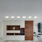 Kiskosarja DUOline Camillus, valkoinen, 3 m, 6-lamppuinen LED 2-vaihei...