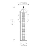 LED-seinävalaisin ESPADA, kullattu, Ø 16 cm, metalli IP44