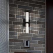 LED-ulkoseinävalaisin FAYTON, musta, korkeus 36 cm, metalli, IP44