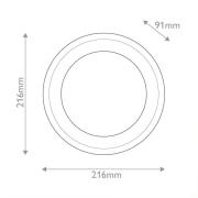 LED-seinävalaisin ALONSO, messinki, Ø 22 cm metalli/lasi/alabasteri