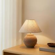 Lucande pöytävalaisin Thalorin, korkeus 39 cm, ruskea, keramiikka