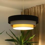 Triniti-riippuvalaisin, ruskea/beige/cream, Ø 60 cm, tekstiili