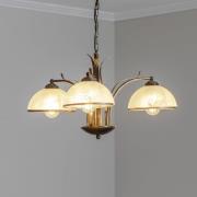 Kattokruunu Korfu, 3-lamppuinen, antiikkikulta, Ø 68 cm