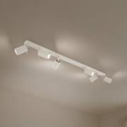 Rengaskattovalaisin, beige, pituus 117 cm, teräs, 6 valoa.