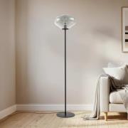 Lindby lattiavalaisin Lelia, savuharmaa, lasi, metalli, 150 cm