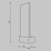 Maytoni LED-seinävalaisin Ornate, kromi/selkeä, korkeus 31 cm, lasi