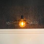 Dyberg Larsen riippuvalo Flora, musta matta, Ø 60 cm metalli