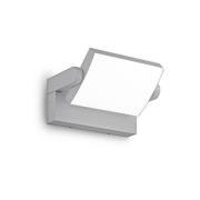 Ideal Lux LED-ulkoseinävalaisin Swipe, harmaa, IP54, 3 000 K