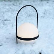 Dyberg Larsen aurinkokäyttöinen LED-lamppu Summer, valkoinen/musta, ko...