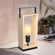 Pöytälamppu Famborough vaalea puukehys