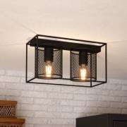 Catterick-kattovalaisin musta, 2 ristikkovarjost.