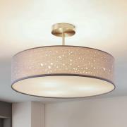 Lindby kattovalaisin Umma, etäisyys, harmaa, kangas, Ø 50 cm, E27