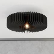 Kattovalaisin Palombaia, musta, Ø 50 cm, teräs/puu, E27