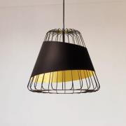 Austell-riippuvalaisin, Ø 43 cm, musta/kulta, metalli, kangas