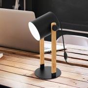 Hornwood pöytävalaisin, korkeus 42 cm, musta/ruskea, teräs