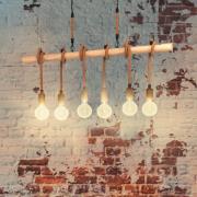 Youngstown-riippuvalaisin, pituus 100 cm, musta/ruskea, 6 valoa.