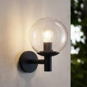 Lindby ulkoseinävalaisin Dangan, kirkas, lasi, Ø 20 cm