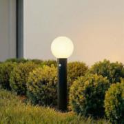 Lindby Dangan sokkelivalaisin, valkoinen, 60 cm, lasi, sensori