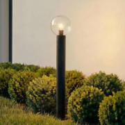 Lindby Dangan-pylväsvalaisin, kirkas, korkeus 90 cm, lasi, metalli