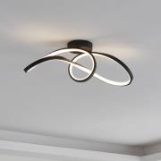 EGLO connect LED-kattovalaisin Calarossa-Z, musta, alumiini