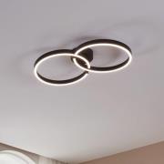 Armandolo LED-kattovalaisin, musta, pituus 67 cm, CCT, RGB