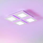 EGLO connect LED-kattovalaisin Padrogiano-Z 4-valaisin, 45 x 45 cm, 45...