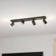 EGLO connect Smart-LED-Spot Melitello-Z, 4-lamppuinen, musta